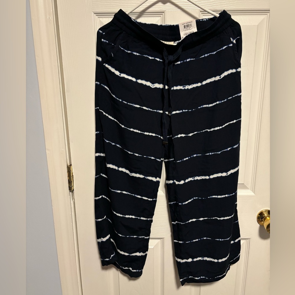 Blue tie dye pants